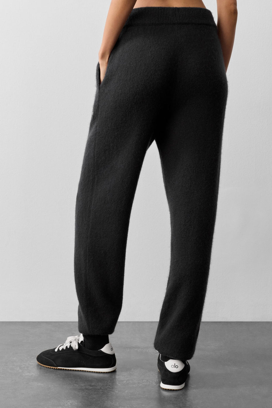 Wool Cashmere New Class Sweatpant - Black — photo 4