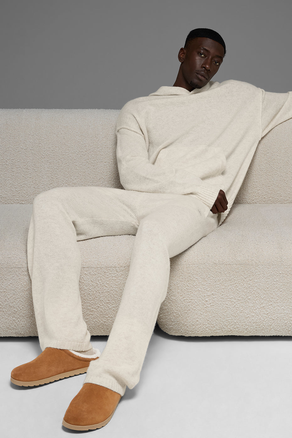 Wool Cashmere New Class Sweatpant - Bone Heather — photo 6