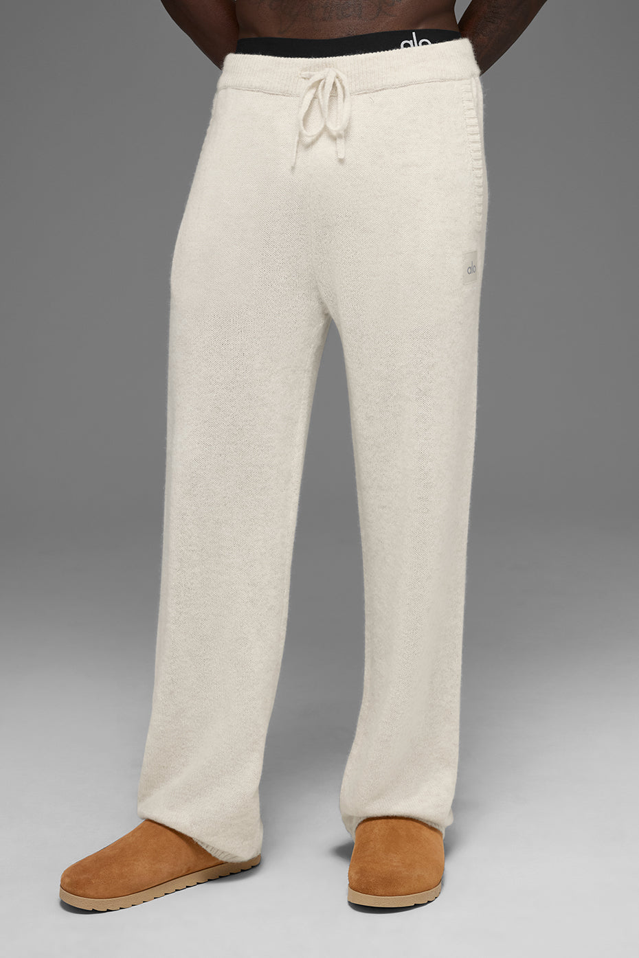 Wool Cashmere New Class Sweatpant - Bone Heather — photo 1