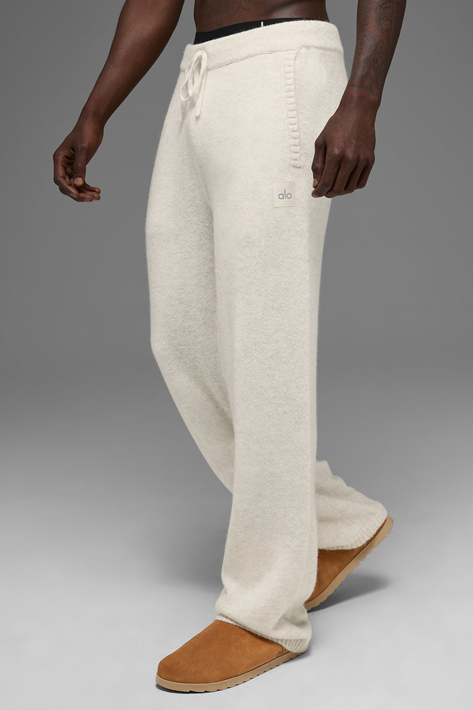 Wool Cashmere New Class Sweatpant - Bone Heather — photo 4