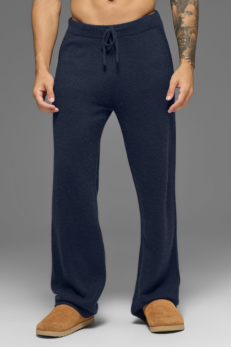 Wool Cashmere New Class Sweatpant - Navy — photo 1