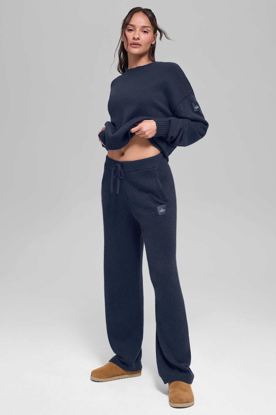 Wool Cashmere New Class Sweatpant - Navy — photo 4