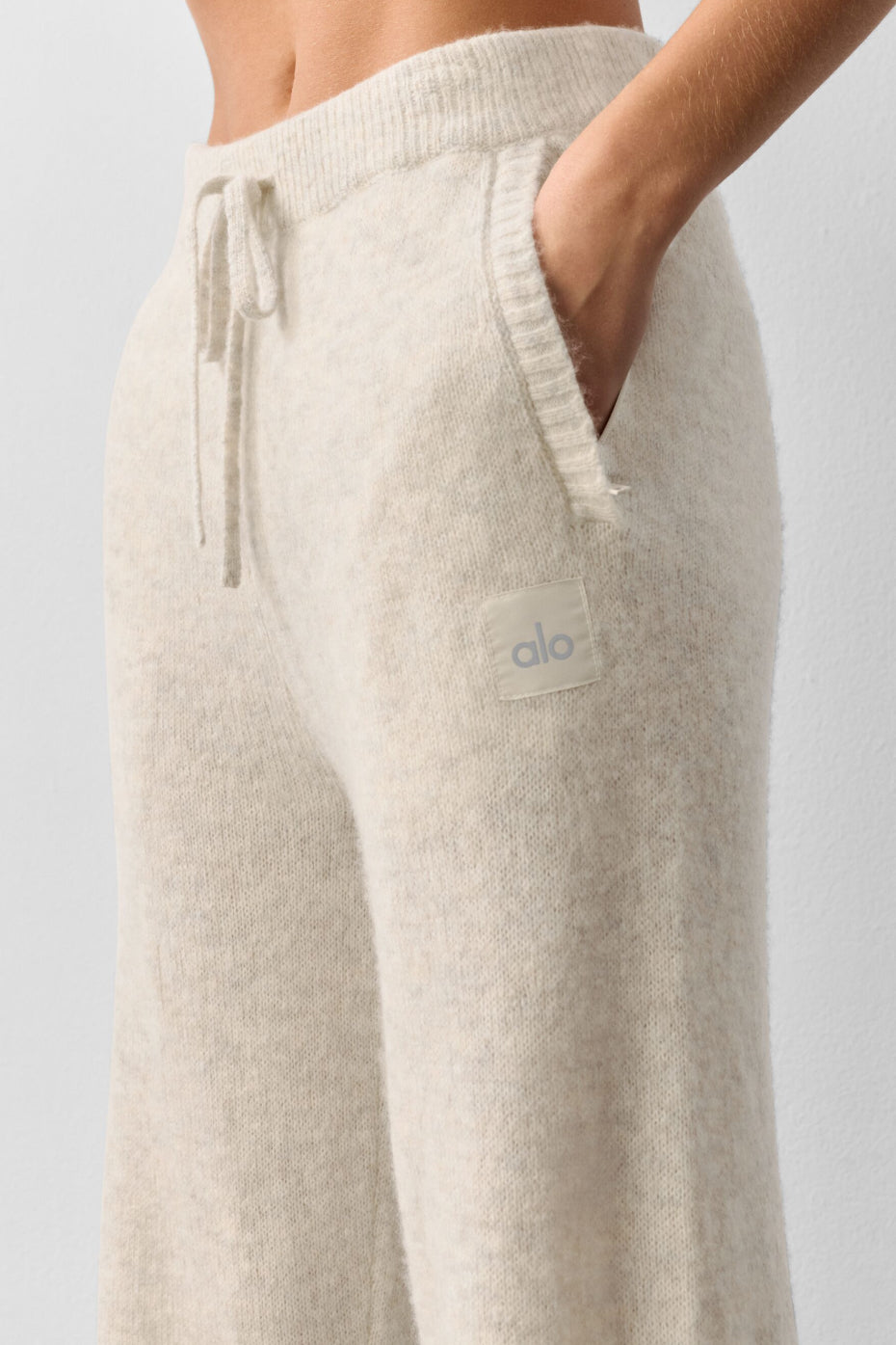 Wool Cashmere New Class Sweatpant - Oatmeal Heather — photo 2