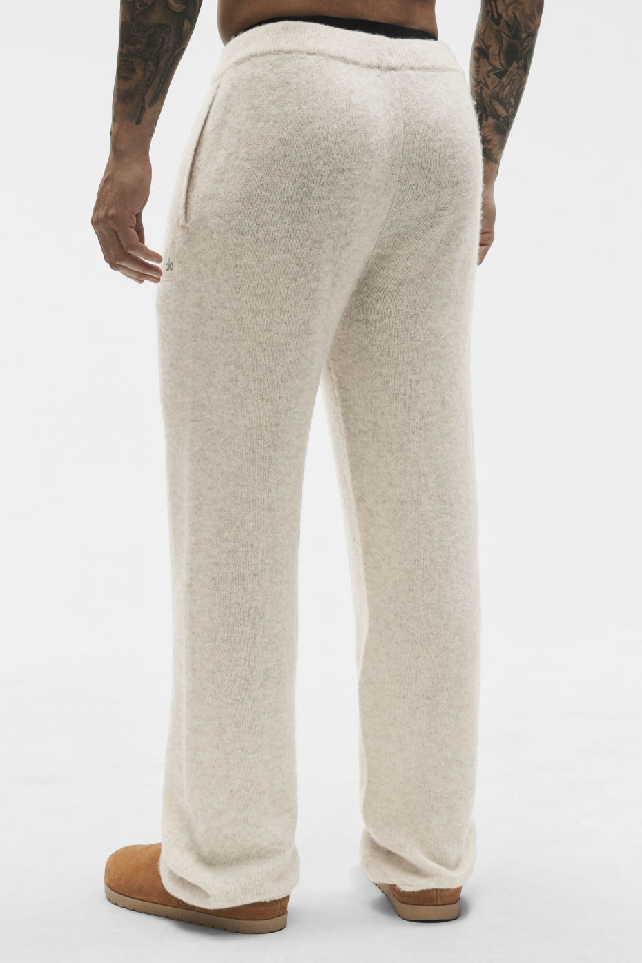 Wool Cashmere New Class Sweatpant - Oatmeal Heather — photo 4