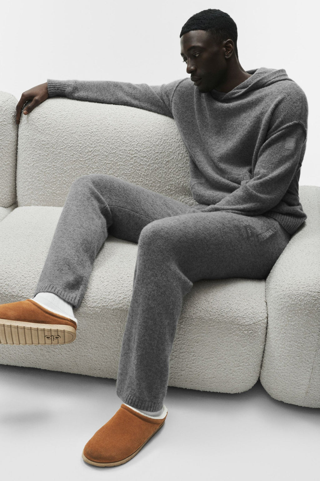 Wool Cashmere New Class Sweatpant - Platinum Grey — photo 1