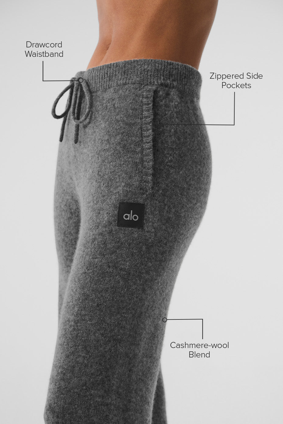 Wool Cashmere New Class Sweatpant - Platinum Grey — photo 2