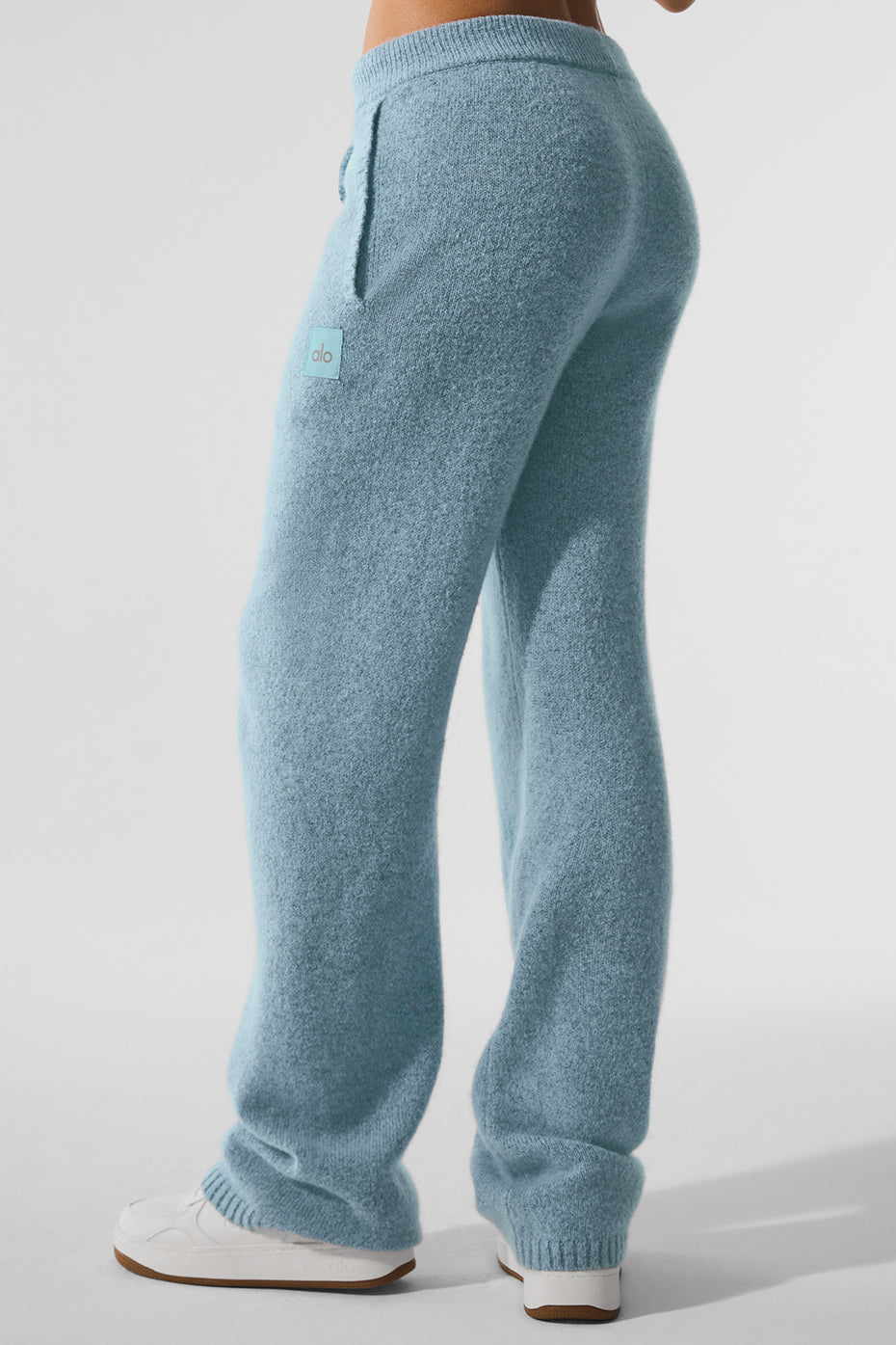 Wool Cashmere New Class Sweatpant - Celestial Blue Granite Heather — photo 4