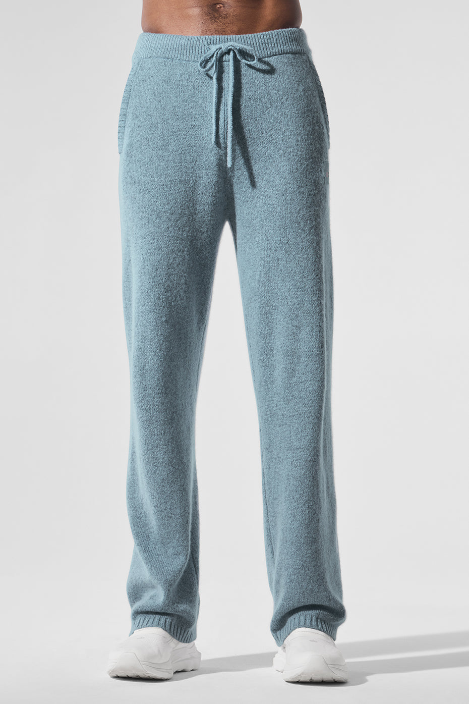 Wool Cashmere New Class Sweatpant - Celestial Blue Granite Heather — photo 1