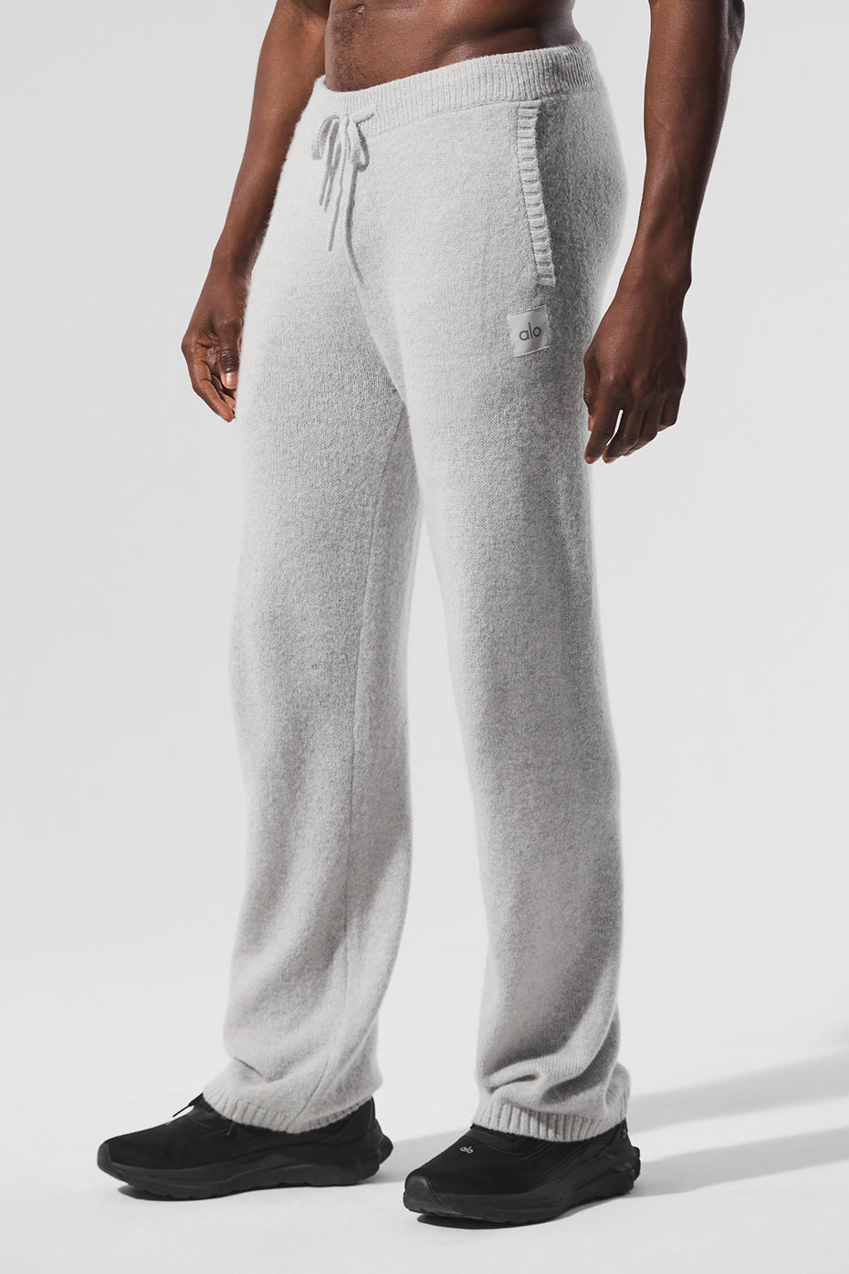 Wool Cashmere New Class Sweatpant - Pearl Grey Heather — photo 4