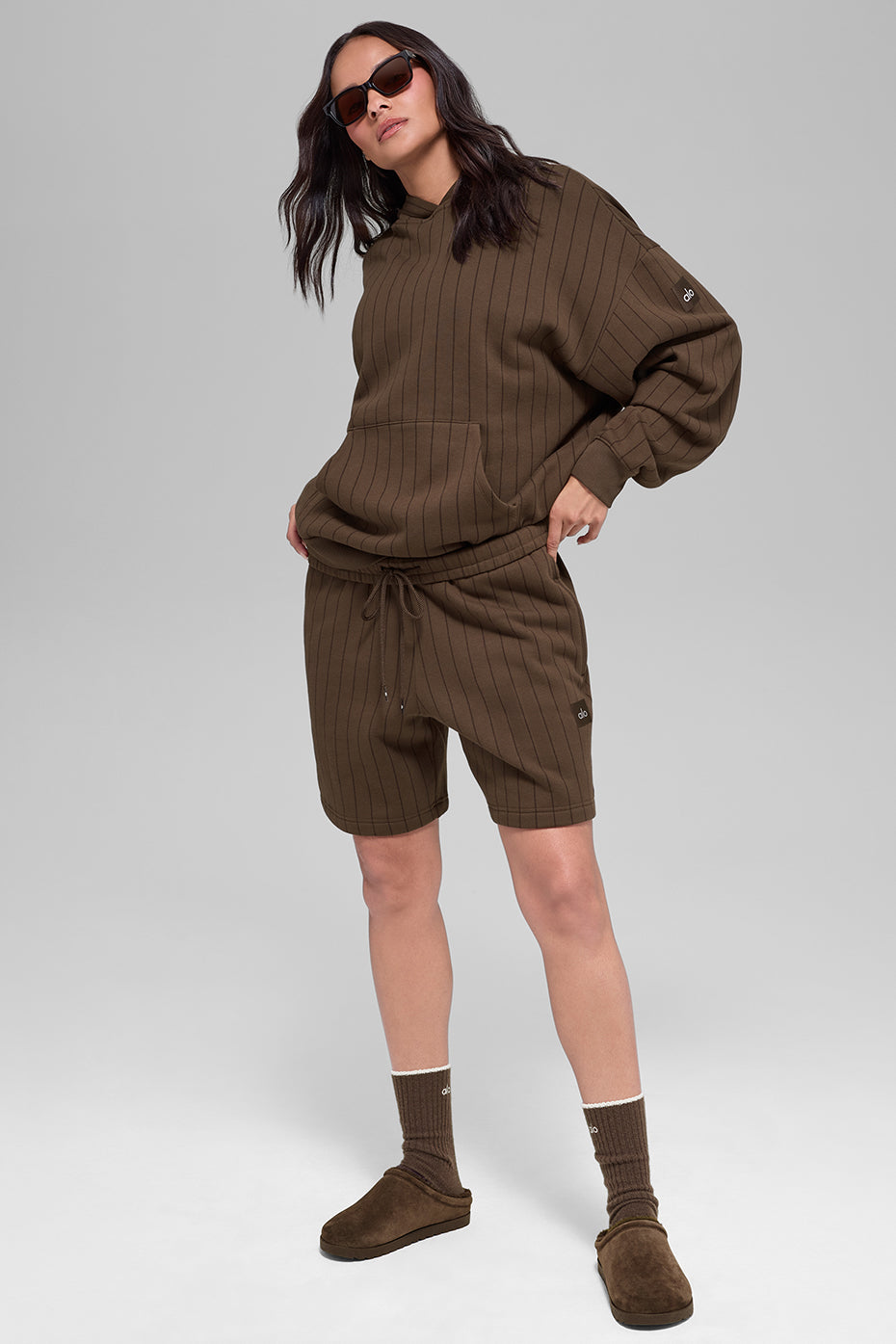 7" Pinstripe Short - Espresso Pinstripe — photo 4
