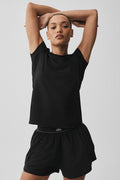 Alosoft Finesse Tee - Black — photo 1