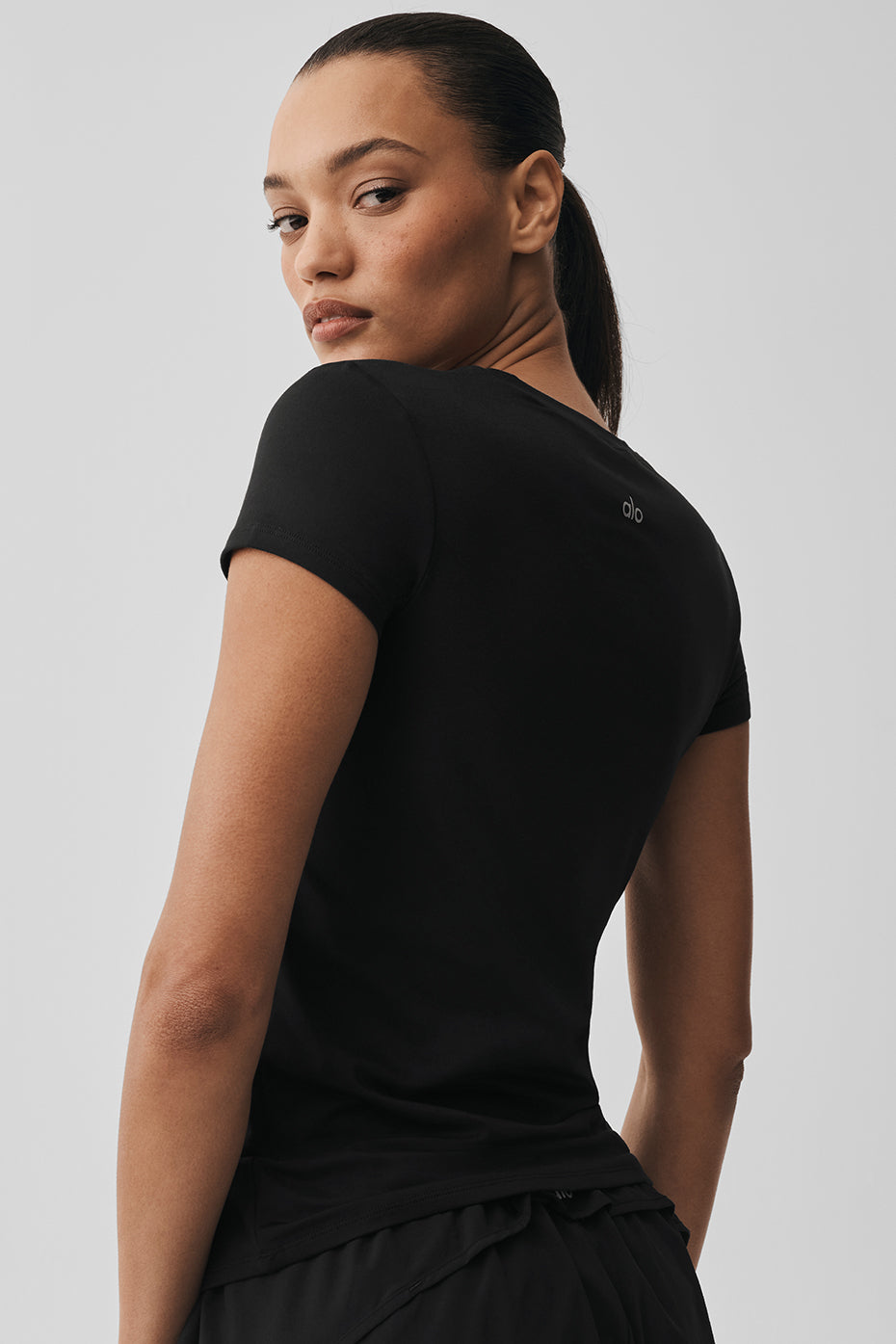 Alosoft Finesse Tee - Black — photo 2