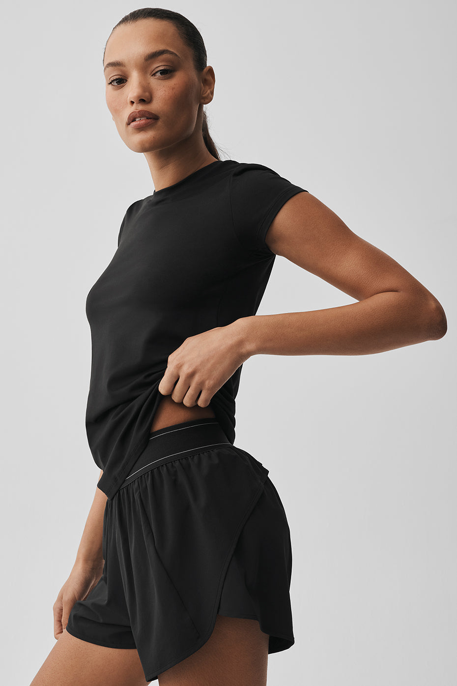 Alosoft Finesse Tee - Black — photo 3