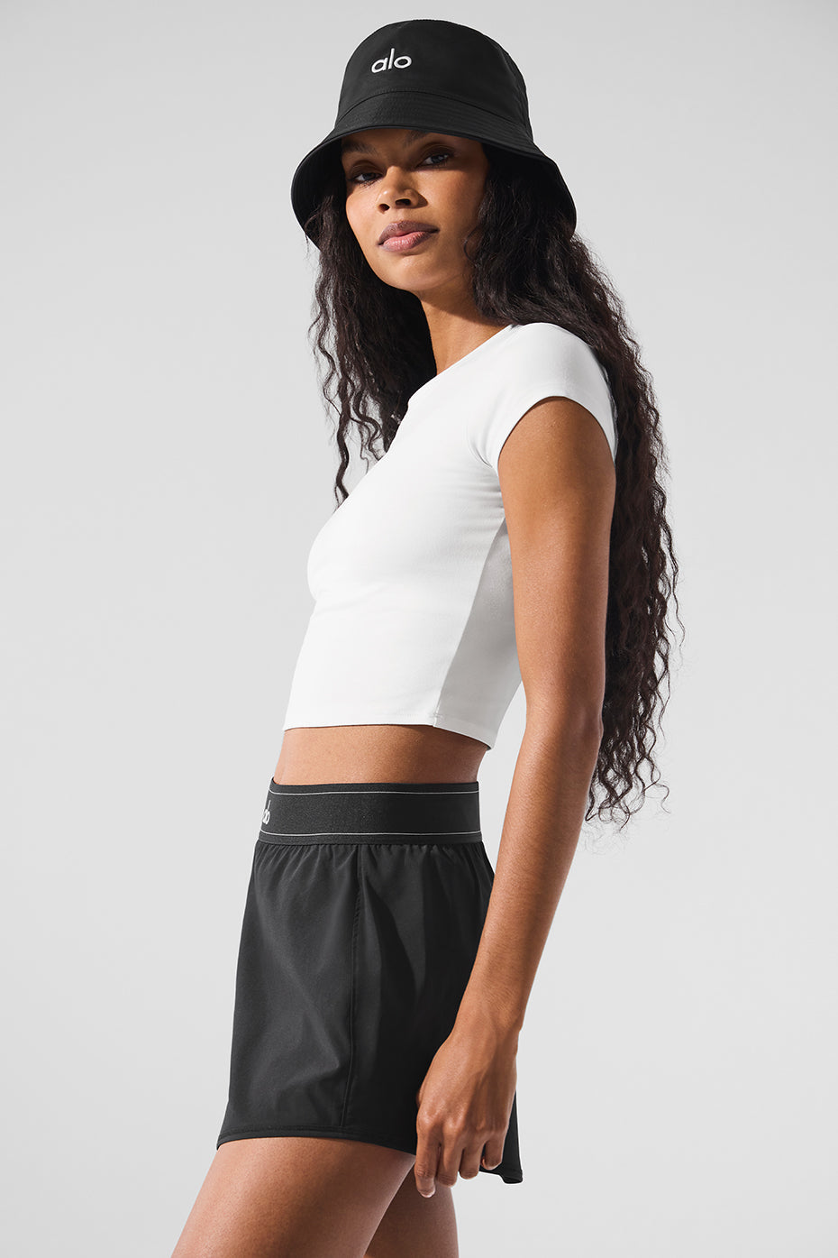 Alosoft Crop Finesse Short Sleeve - White — photo 5