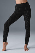 Alosoft High-Waist Sunray Legging - Black/White — photo 1