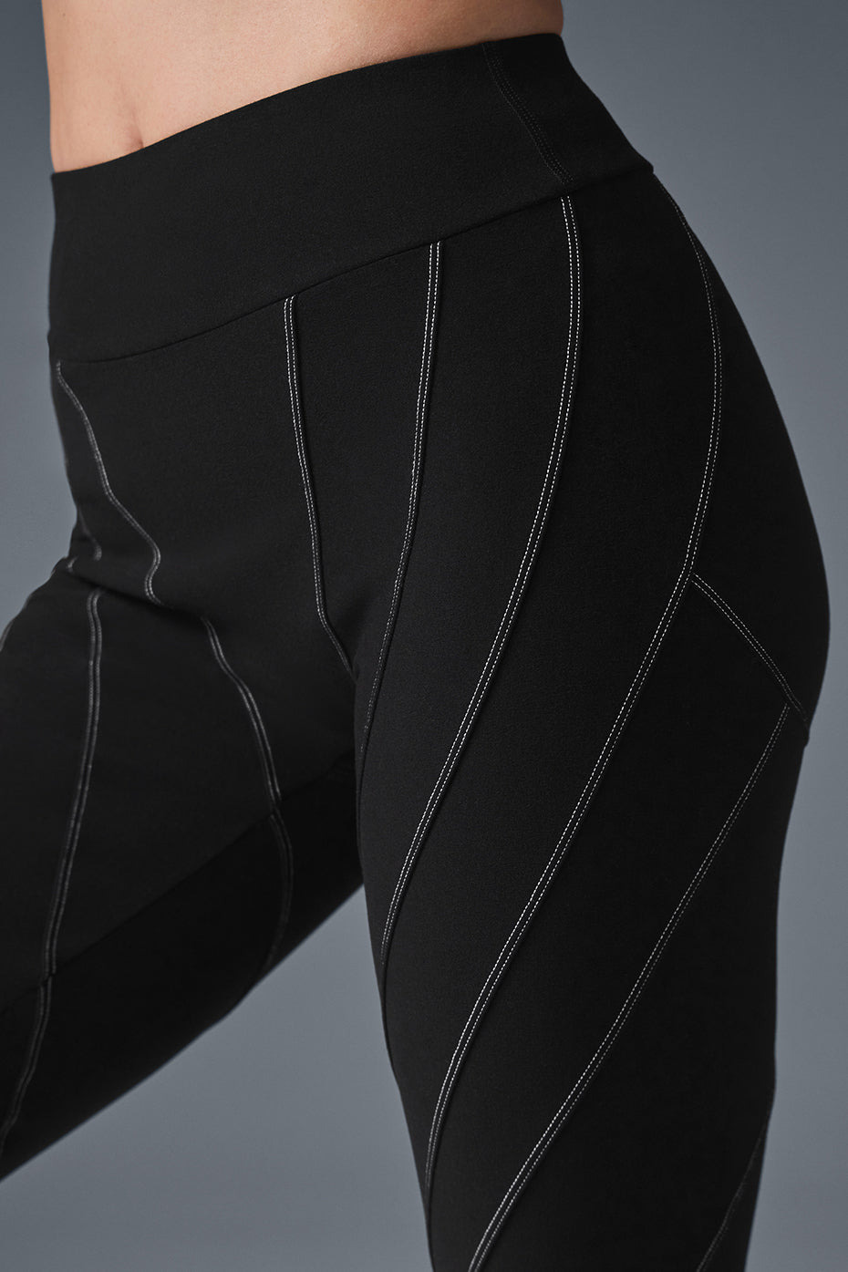 Alosoft High-Waist Sunray Legging - Black/White — photo 3