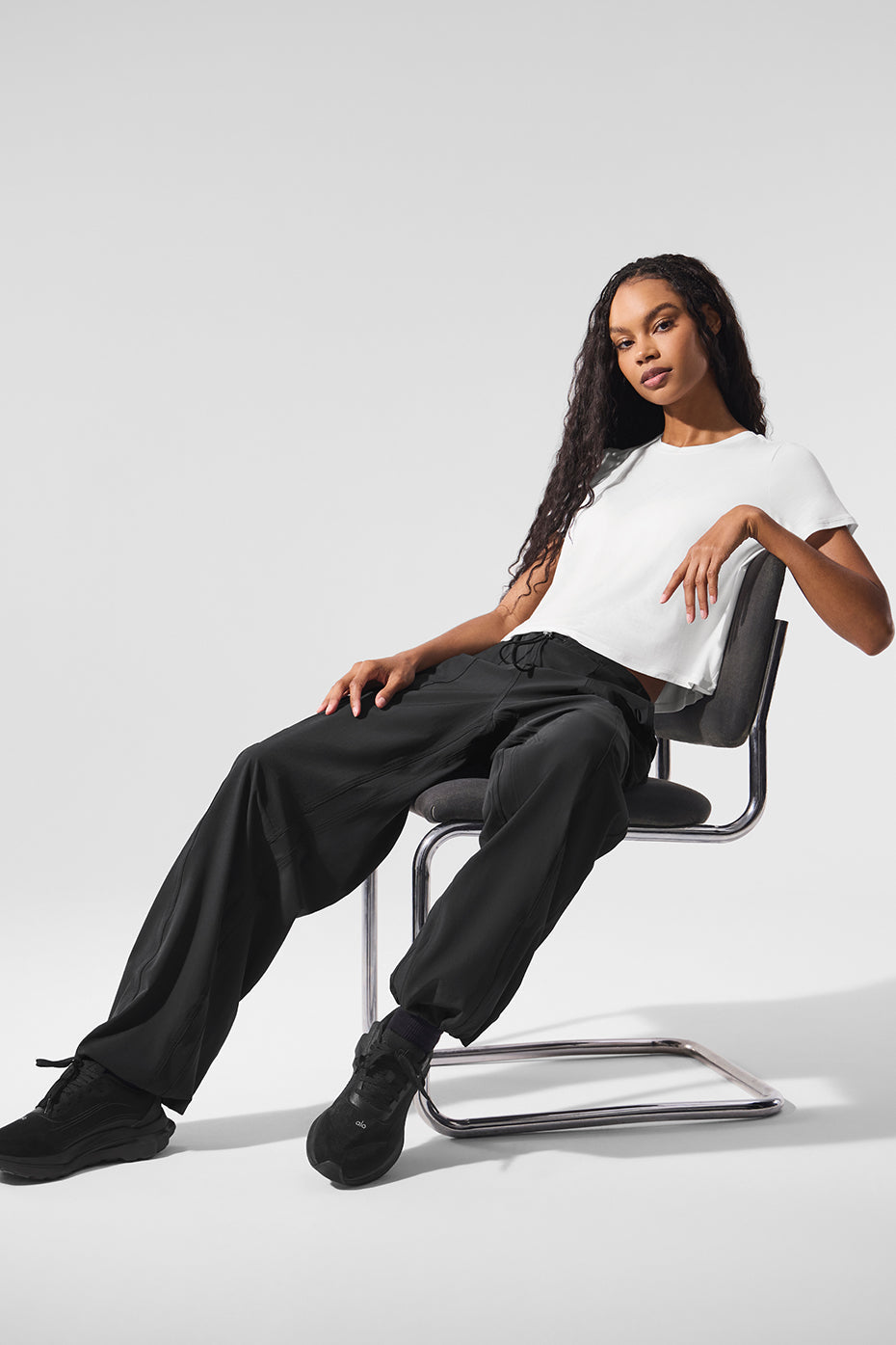 Cropped All Day Short Sleeve - White — photo 5