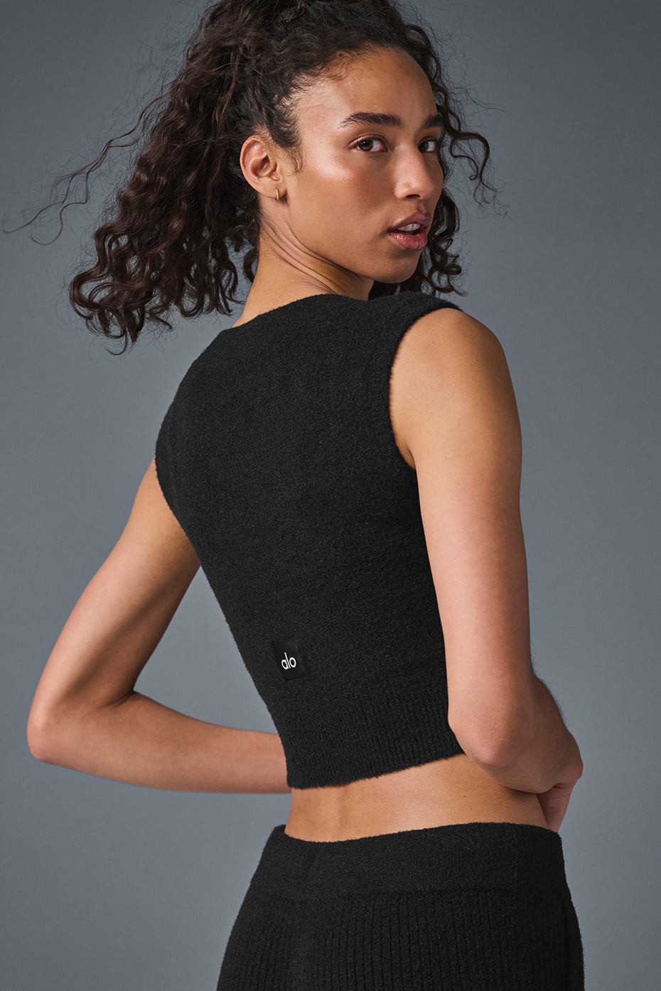 Snuggle Up Sweater Short Sleeve - Black — photo 3