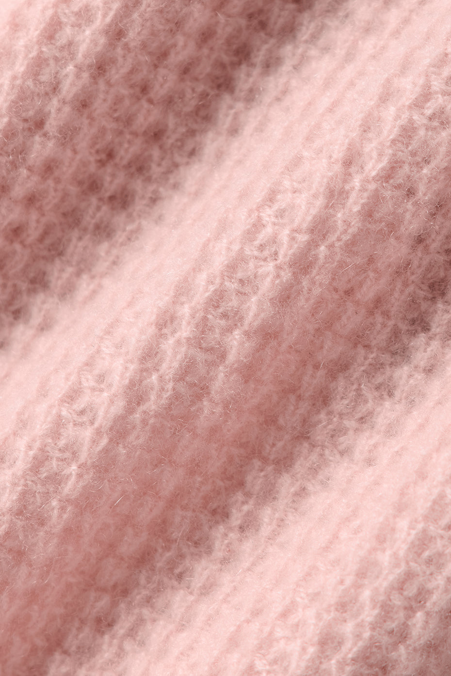 Cashmere Plush Waffle Polo Tee - Pink Quartz — photo 6