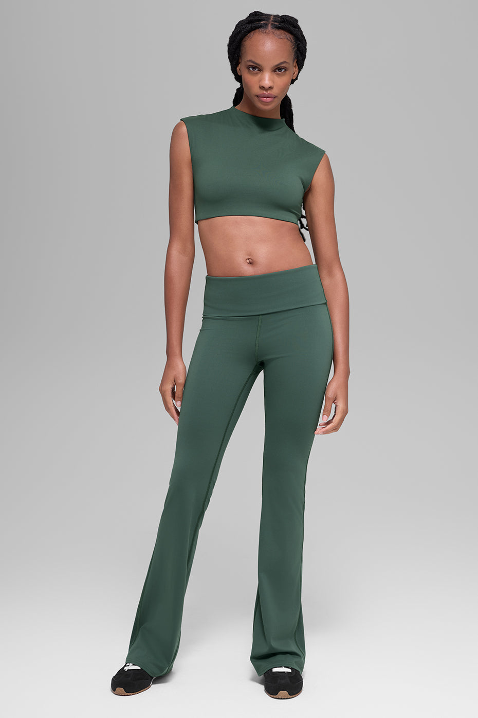 ALO Softsculpt Capped Out Short Sleeve - Clover Green — photo 6