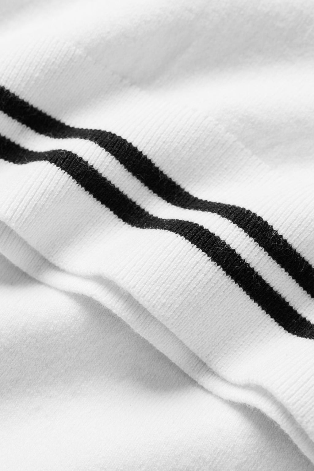 Cotton Cashmere My Serve Short Sleeve - White/Black — photo 6