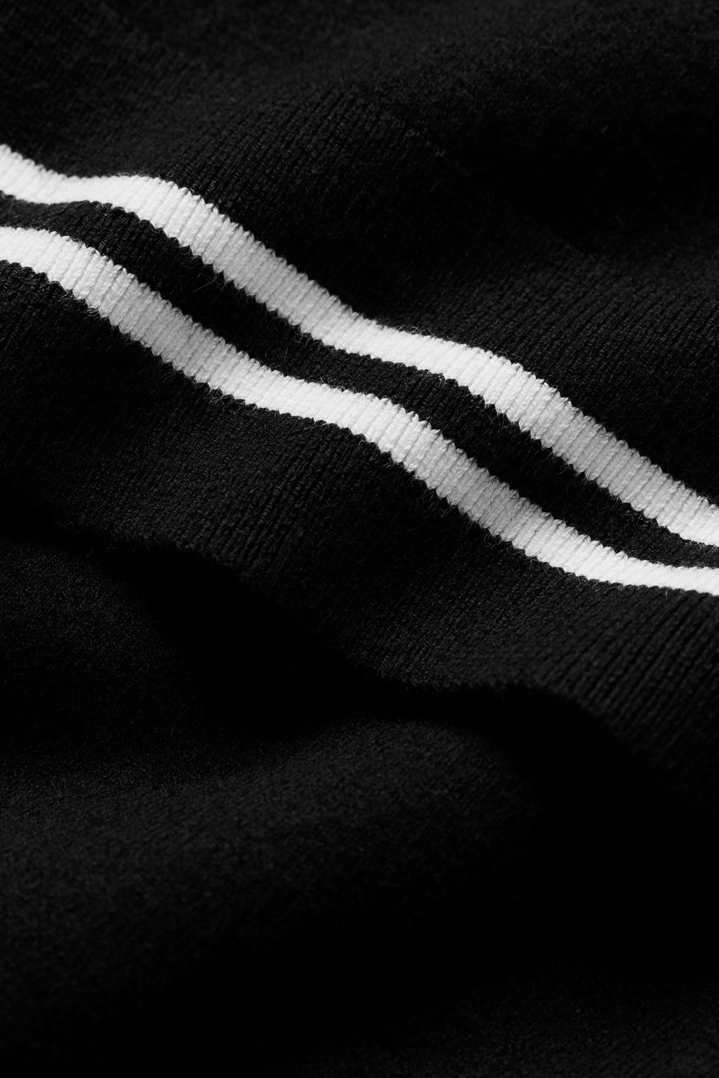 Cotton Cashmere My Serve Short Sleeve - Black/White — photo 5