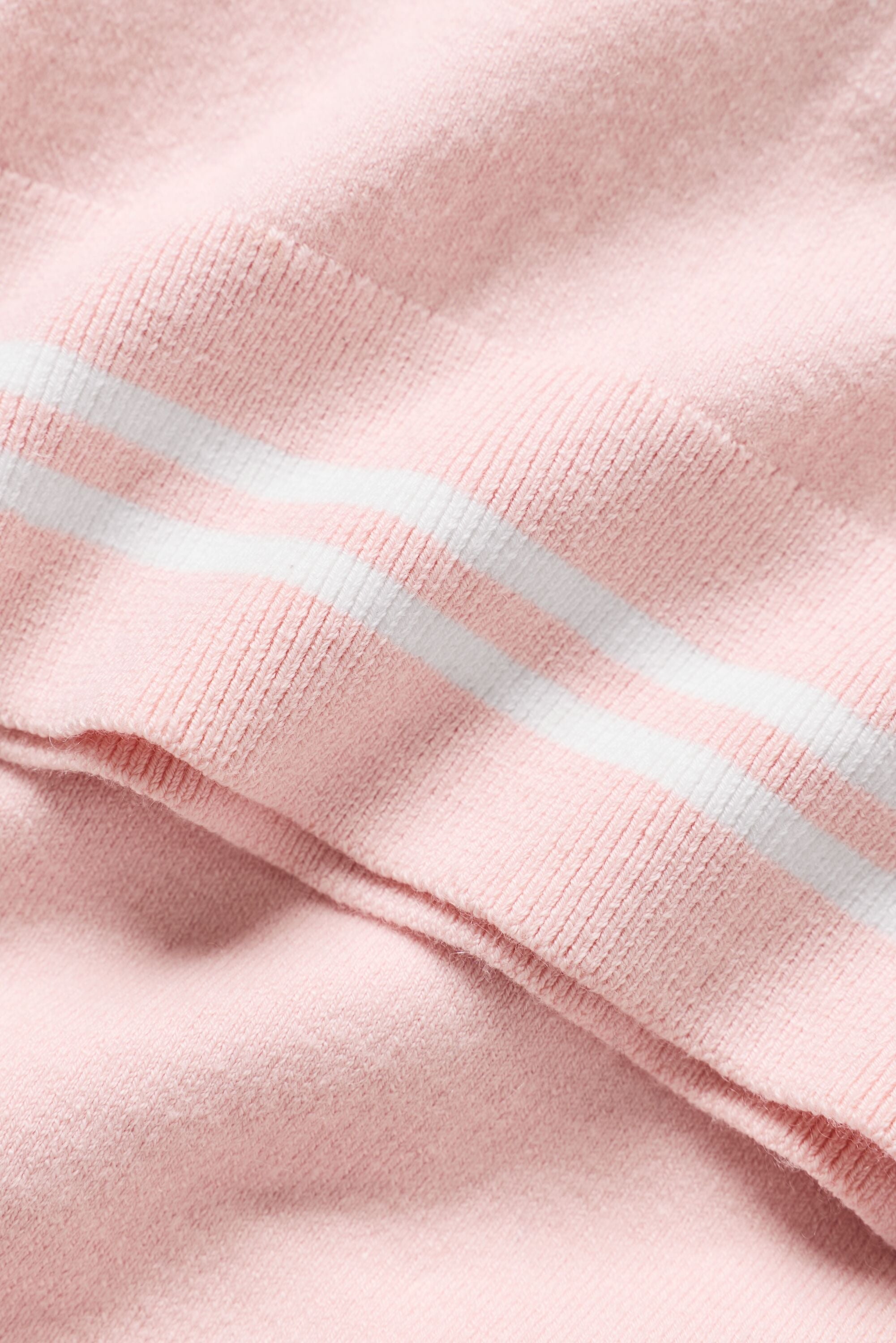 Cotton Cashmere My Serve Short Sleeve - Sundrenched Pink/White — photo 6