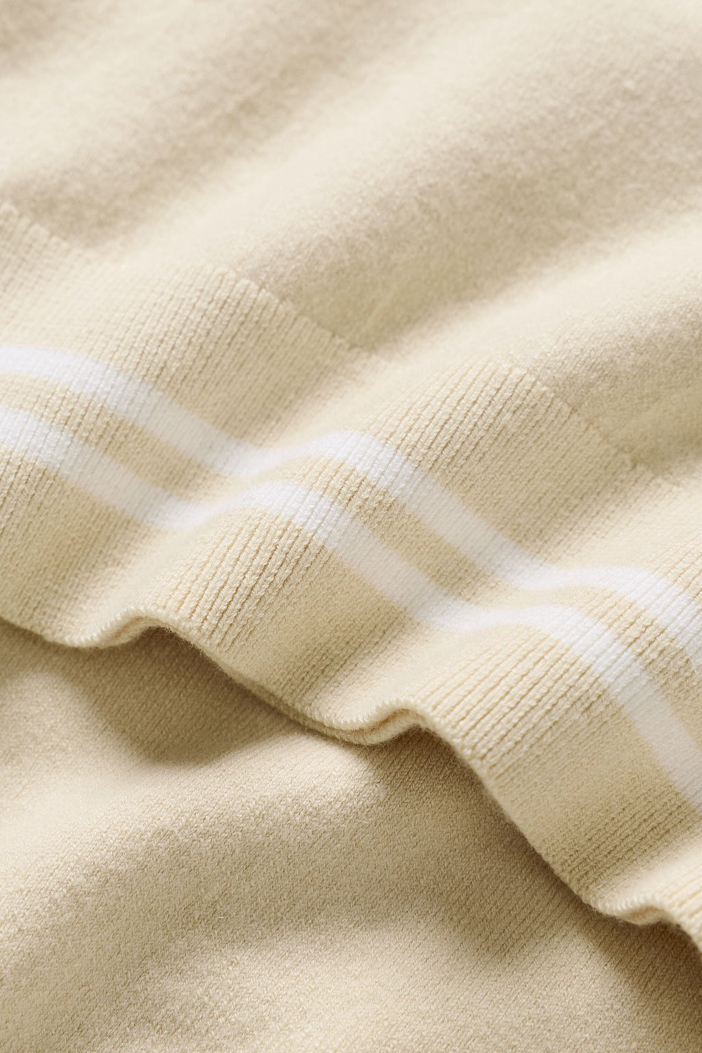 Cotton Cashmere My Serve Short Sleeve - Sandy Beige/White — photo 6