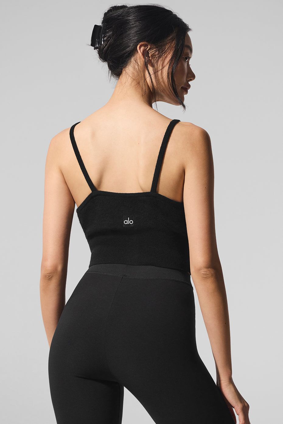 Sheer Cashmere Tank - Black — photo 4