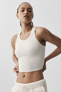 Goddess Ribbed Go-To Tank - Ivory — photo 1