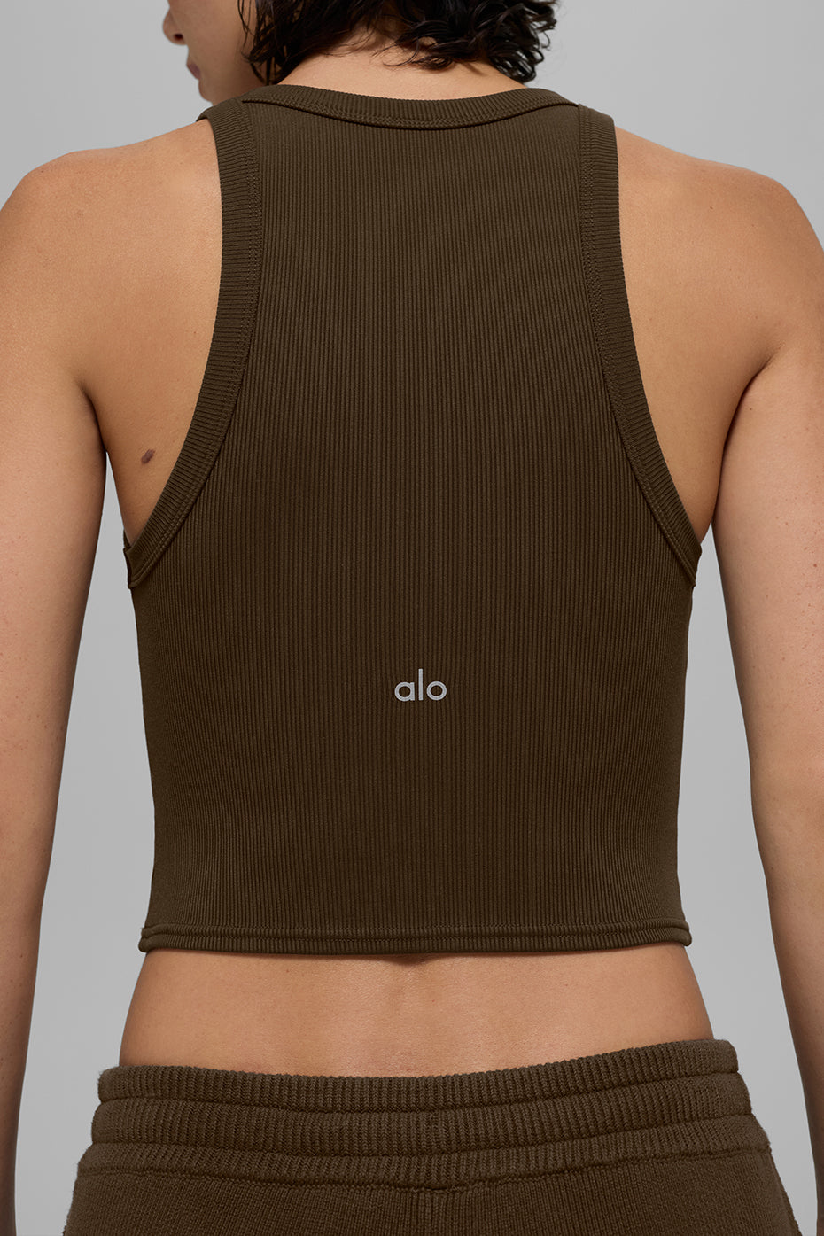 Goddess Ribbed Go-To Tank - Espresso — photo 5