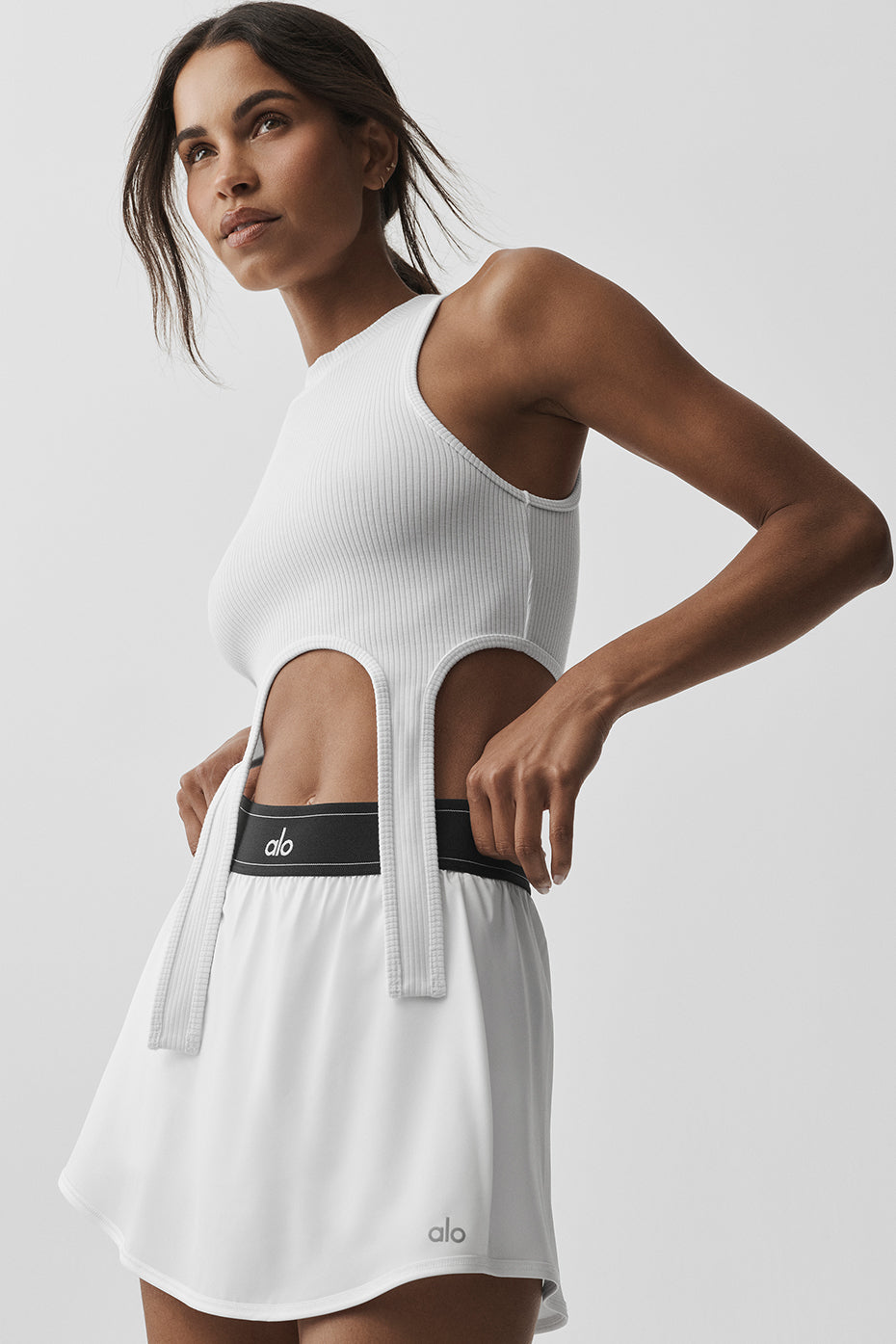 Wellness Rib Flaunt Tank - White — photo 3