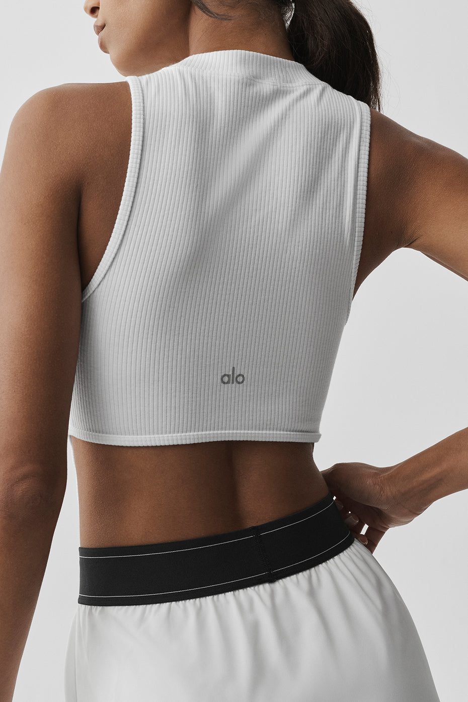 Wellness Rib Flaunt Tank - White — photo 4