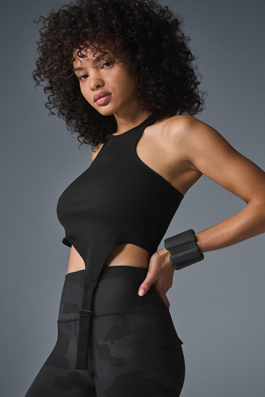 Alosoft Ribbed Revelation Tank - Black — photo 3