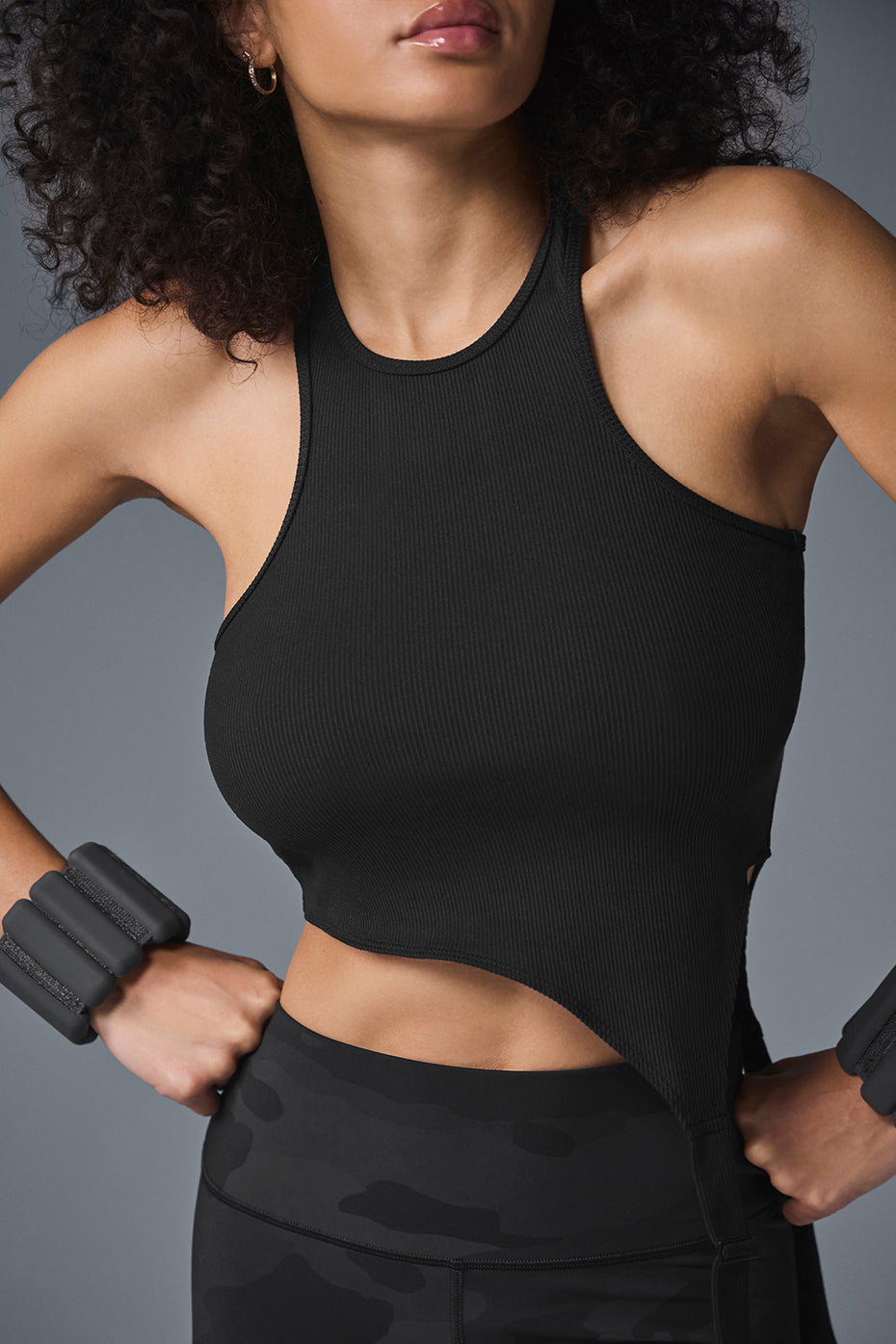 Alosoft Ribbed Revelation Tank - Black — photo 4