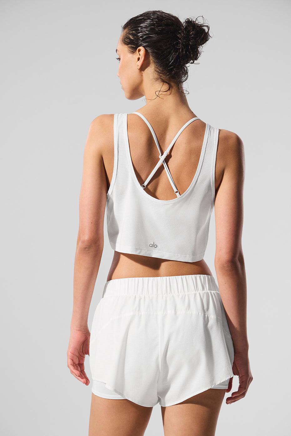 Cropped Sport Star Tank - White — photo 3