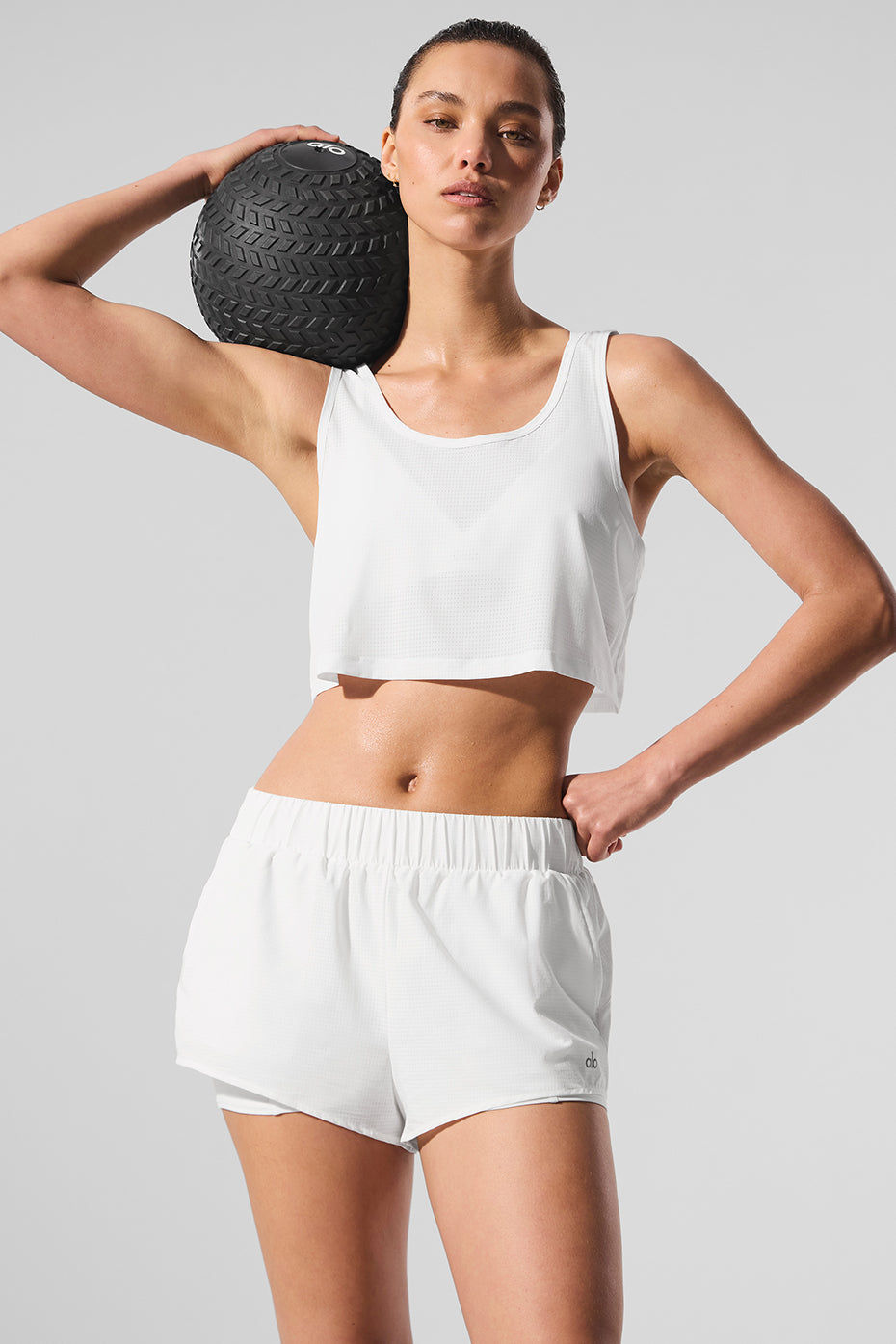 Cropped Sport Star Tank - White — photo 1