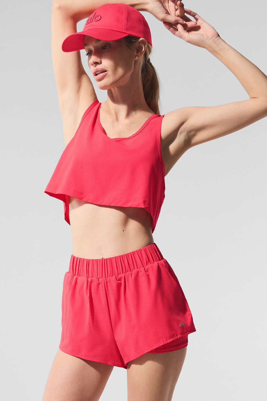 Cropped Sport Star Tank - Candy Red — photo 2