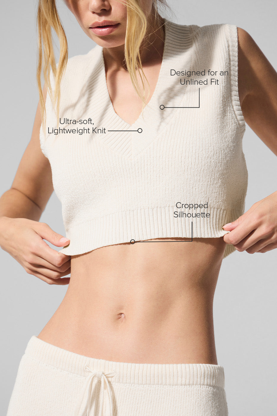 Supernatural Sweater Tank - Ivory — photo 2