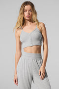 Ribbed Delicate Lounge Tank - Athletic Heather Grey — photo 1