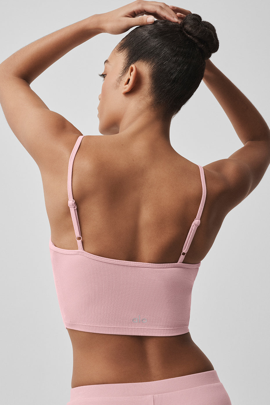 Ribbed Delicate Lounge Tank - Vintage Pink — photo 3