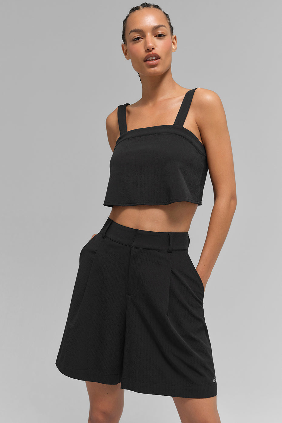 Cropped Dreamscape Tank - Black — photo 1