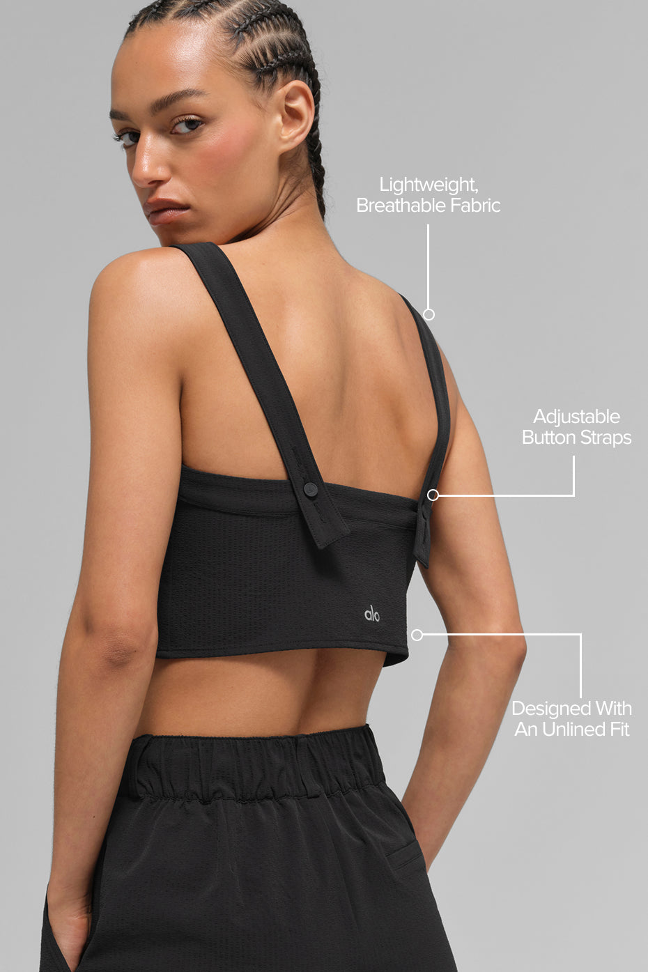 Cropped Dreamscape Tank - Black — photo 2