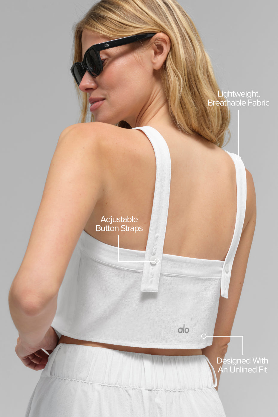 Cropped Dreamscape Tank - White — photo 2