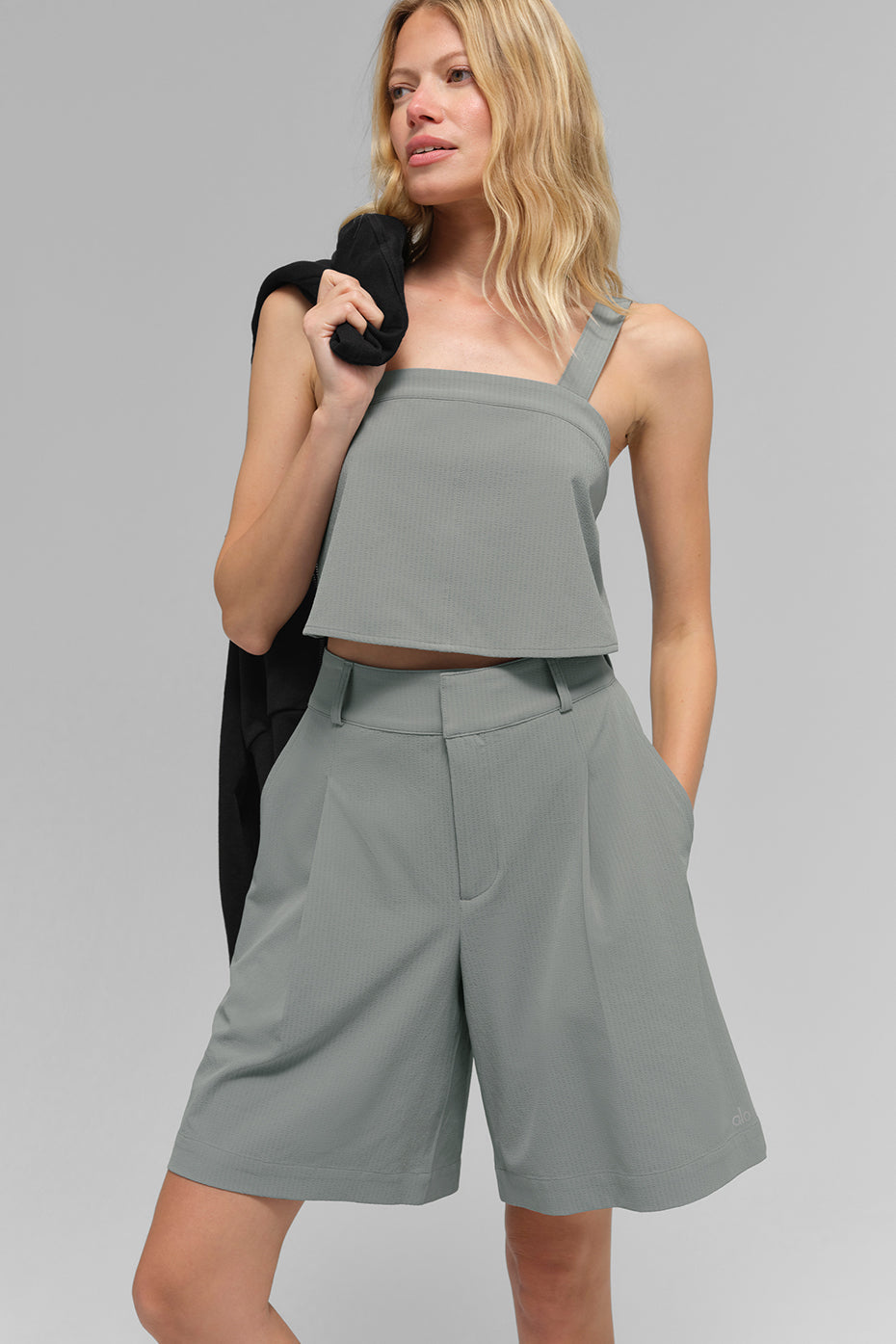 Cropped Dreamscape Tank - Lunar Grey — photo 4