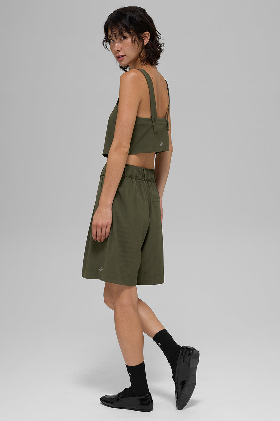 Cropped Dreamscape Tank - Green Olive — photo 5