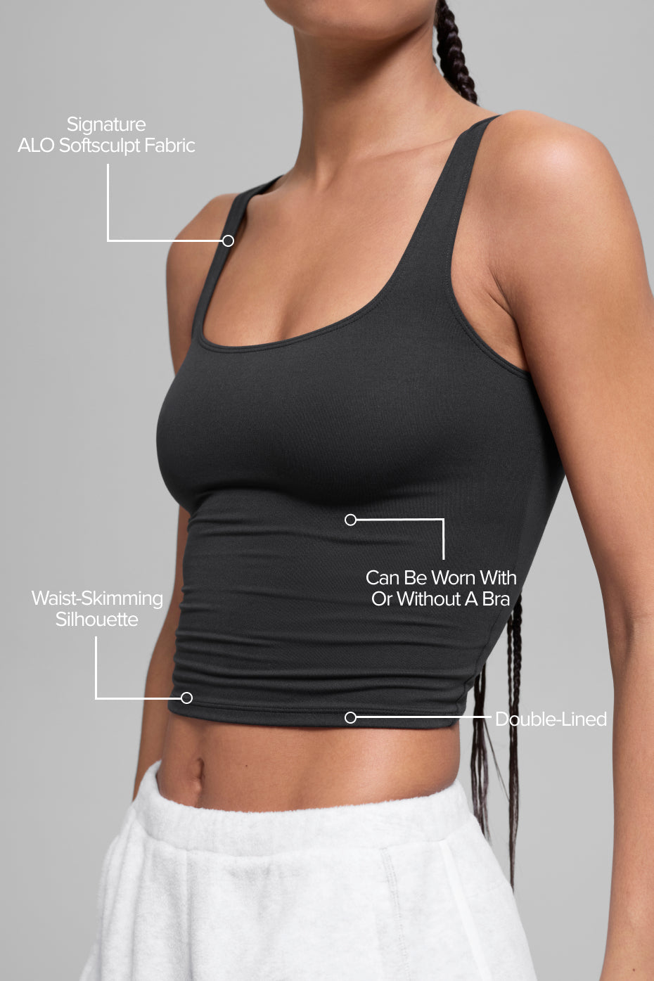 ALO Softsculpt Precision Tank - Black — photo 2