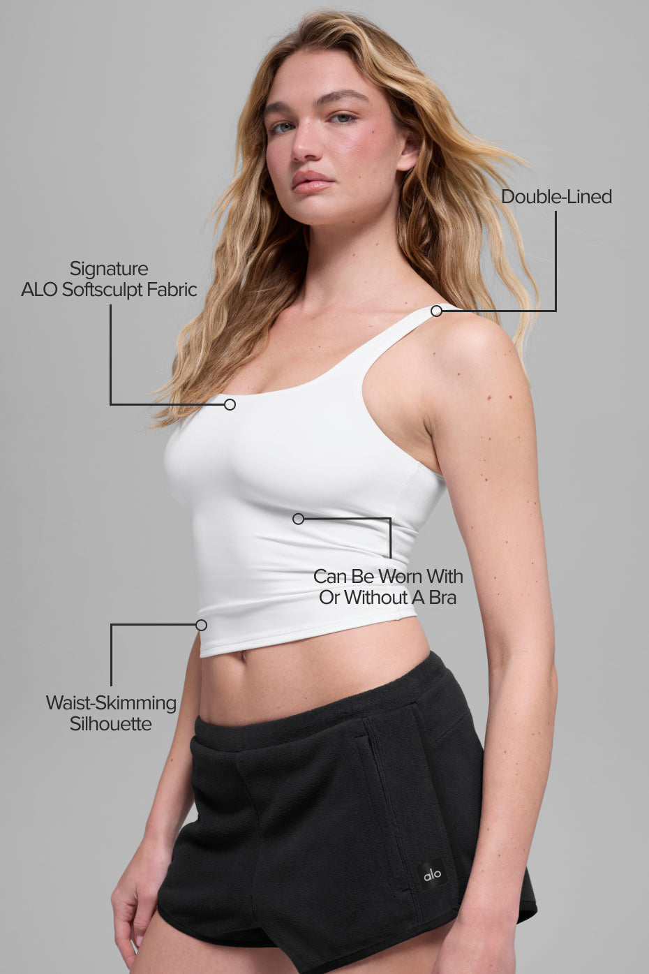 ALO Softsculpt Precision Tank - White — photo 2