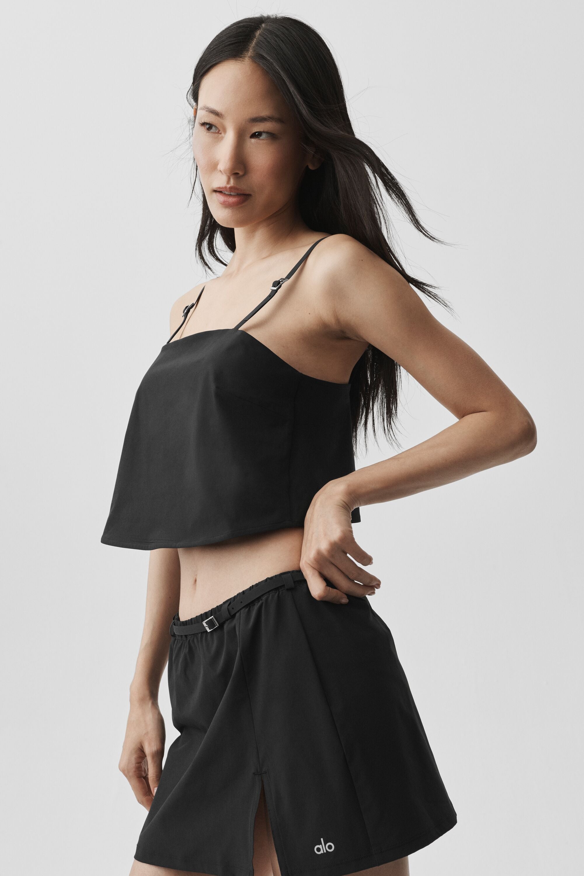 Cropped Connection Tank - Black — photo 3