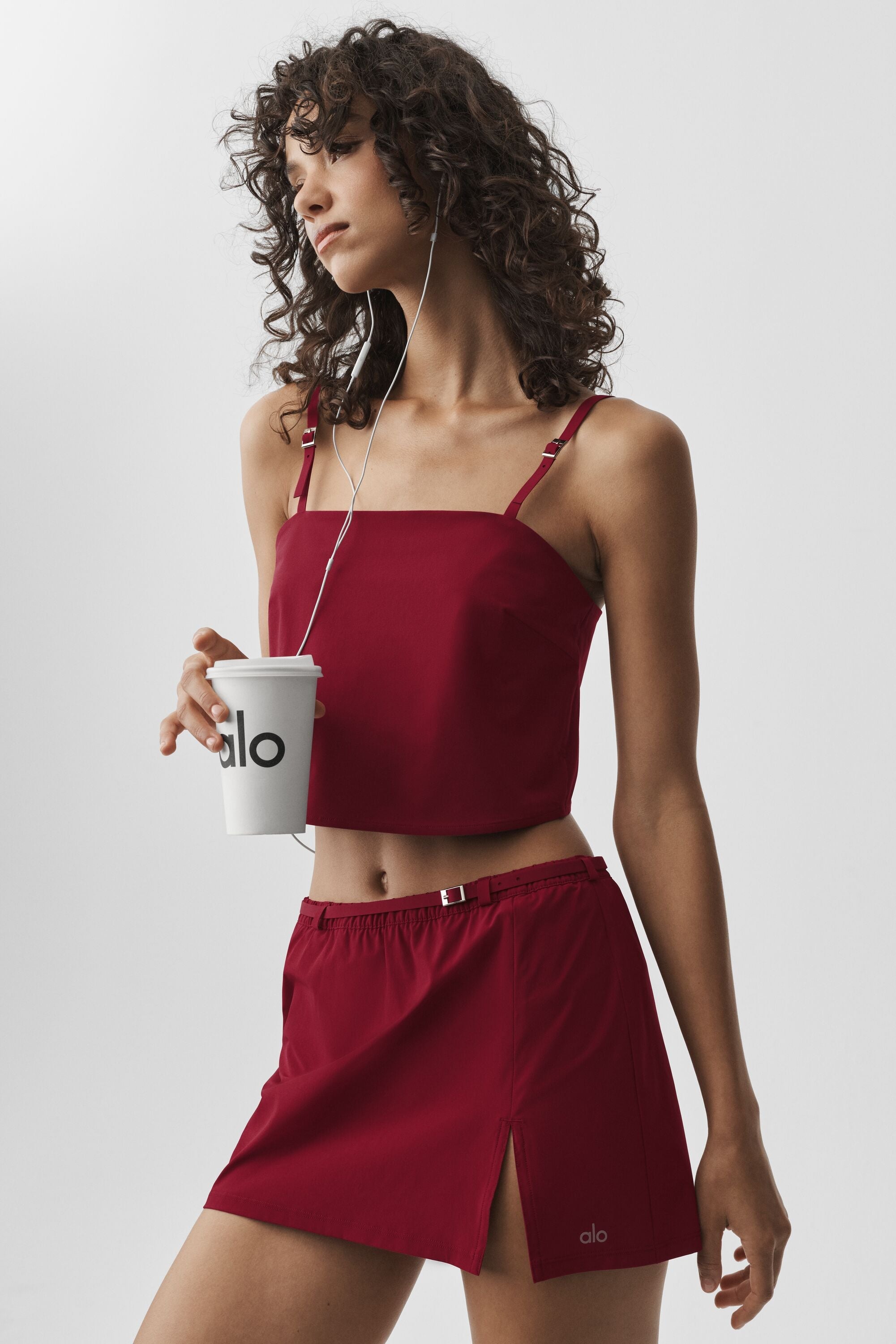 Cropped Connection Tank - Summer Romance Red — photo 1